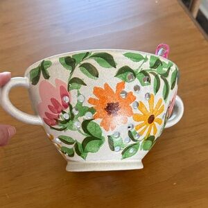 Floral Handled Bowl colander